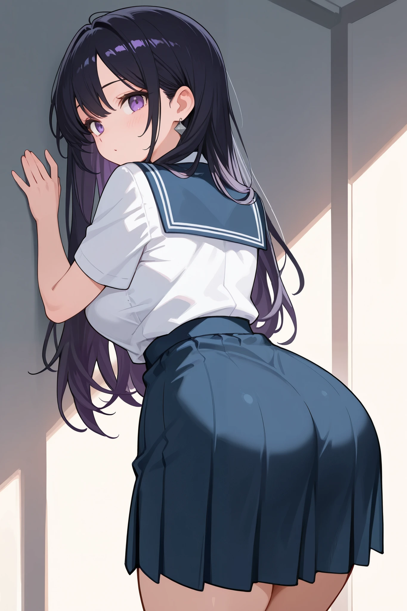 front view, back view, two views, school clothes, skirt, no panties, laying on desk,7 years old, nsfc, I can see boy, ahegao, blushing, school background, I can see all body,one clothes