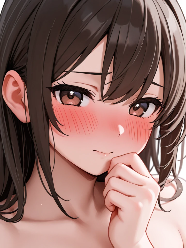 ((Highest quality)),(超High resolution),(Very detailed),(Detailed Description),((The best CG)),(a masterpiece of art),Ultra-detailed art,Amazing painting art,(Art with precise detail:1.5), Portraiture:1.6,Bust Shot:1.4,(1 female:1.5),Beautiful and well-proportioned face:1.5、Highest quality, Japanese、girl,thin、Small face、Brown eyes、expensive、 High resolution,Black Hair、Long Hair、Hotel、Completely naked、Nipples、17 years old、Sitting on the bed、mature、Large Breasts、girlの全体像
