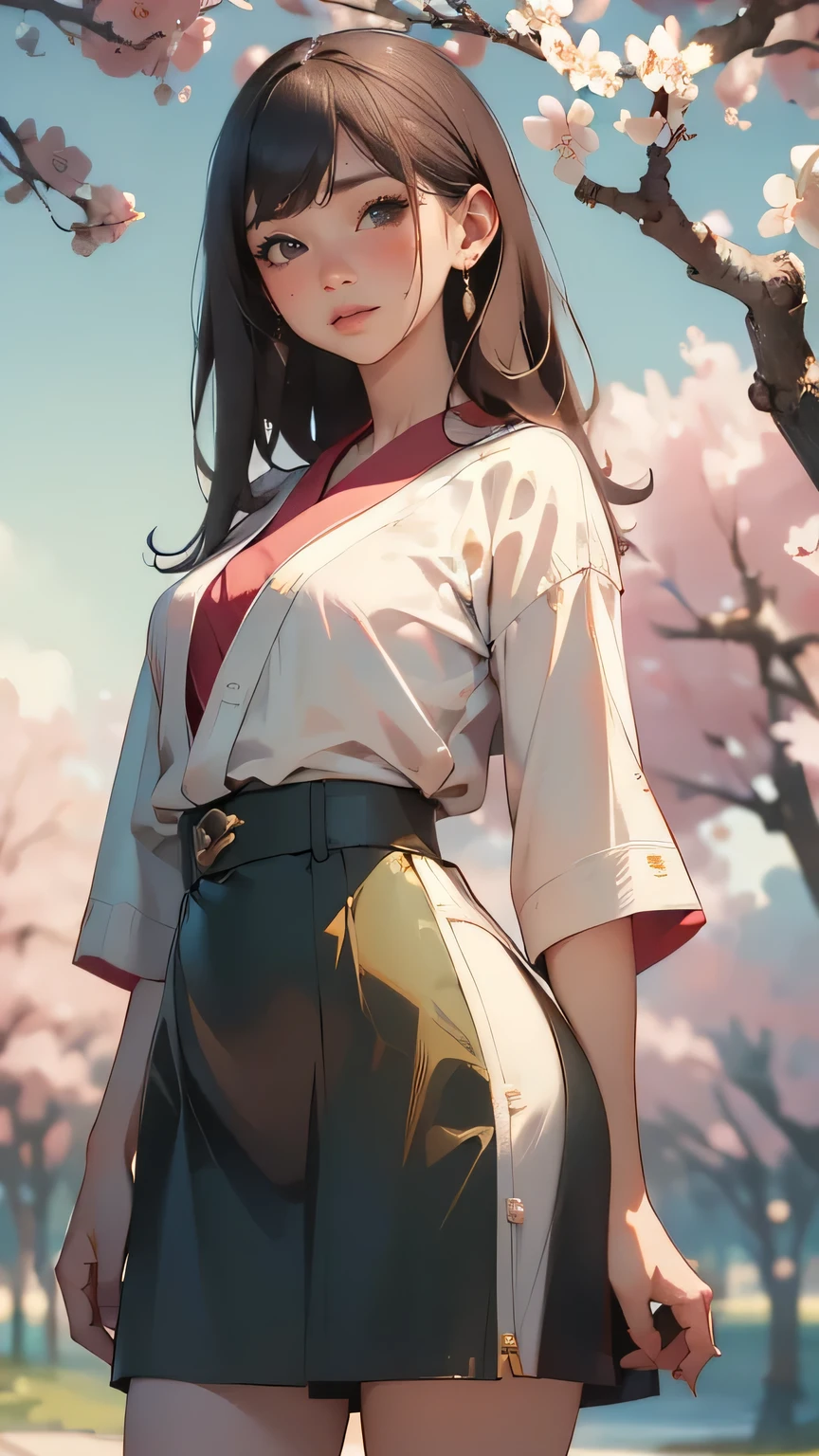 1female，45 yers old，Married Woman，熟妇，plumw，extremely large bosom， 独奏，（Background with：ponds，Cherry blossom forest，lotus flower）Lie underwater， She has short black hair，seen from the front，， mostly cloudy sky，（（（tmasterpiece），（Very detailed CG unity 8K wallpaper），best qualtiy，cinmatic lighting，detailed back ground，beatiful detailed eyes，Bright pupils，Black eyes，Snow-whiteskin，Redlip（Very fine and beautiful），（Beautiful and detailed eye description），ultra - detailed，tmasterpiece，））facing at camera，A high resolution，ultra - detailed），revealing breasts，Bare genitalia，  Bulge，legs are open，Raised sexy，Camel toes，Desire for dissatisfaction，frontage，Chinese （Wearing：校服，Transparent sailor uniform，Bare ，）