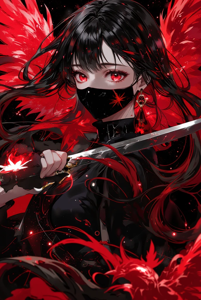 best quality, intricate details, chromatic aberration,
1girl, long hair, black hair, messy hair, red highlights, hair over one eye, red eyes, sharp eyes,
choker, neon shirt, torn legwear, open jacket,
against wall, brick wall, graffiti, glowing grafiti, glowing tattoos, glow, neon lights,
blacklight,