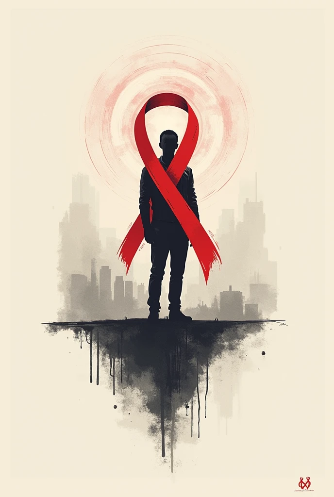 Poster about red ribbon club activities, English text, blood donation pics, planting pics