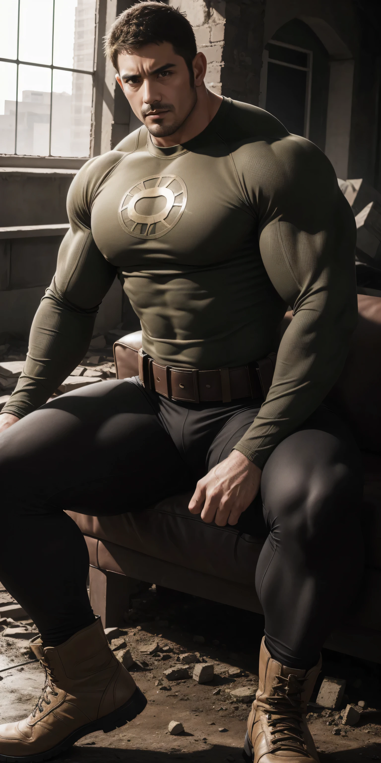 1 muscular man wrapped in dark green turtleneck Slime,Sleep on a large bed wrapped in sunken dark green tentacles,There are plenty of stout dark green tentacles on the bed,They burrowed between their legs,Eyes are confused,muscular male hero,buzz cut,Tall and burly,very muscular!Tall, Burly, and strong, Sneak suit,Thickened warm tights, Sexy thick legs,super gain and cool, high resolution commission, Character design(Resident Evil - Chris Redfield,Chris Redfield),Rough big feet,Dark green cotton socks,Attractive strong men,He opened his mouth wide,In the shout