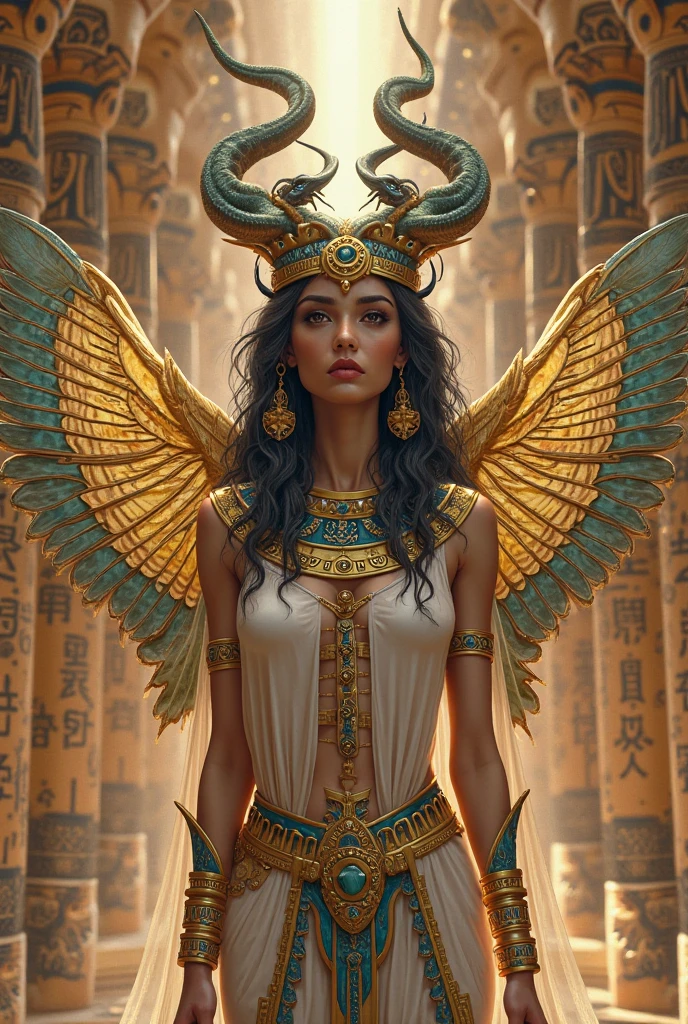 Symbol of Horus mythology, Osiris and Maximus in the feminine gender