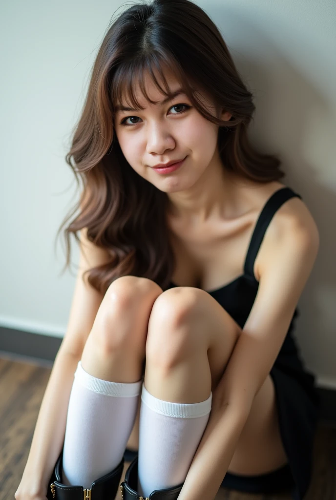 Urzan-6500-v1.1, (Raw photo:1.2), (Realistic:1.4), Beautiful detailed girl, Very detailedな目と顔, Beautiful attention to detail, Ridiculous, 信じられないほどRidiculous., Large file size, Ultra-detailed, High resolution, Very detailed, Highest quality, masterpiece, Chemomimi, Very detailed, BAPV, Unite, 8k wallpaper, wonderful, Fine details, masterpiece, Highest quality, Very detailed YTD uniform 8k wallpapers, Light on the face, Movie Light, 16-year-old girl, (No pants)), ((Dynamic pose))), (Camel Toe), (pantyhose), (Bend your knees while sitting)) (Sit so that you can see your crotch) (please sit down, Looking at the camera, And show me your crotch), 18 Prohibited acts, Eros, Leg spread