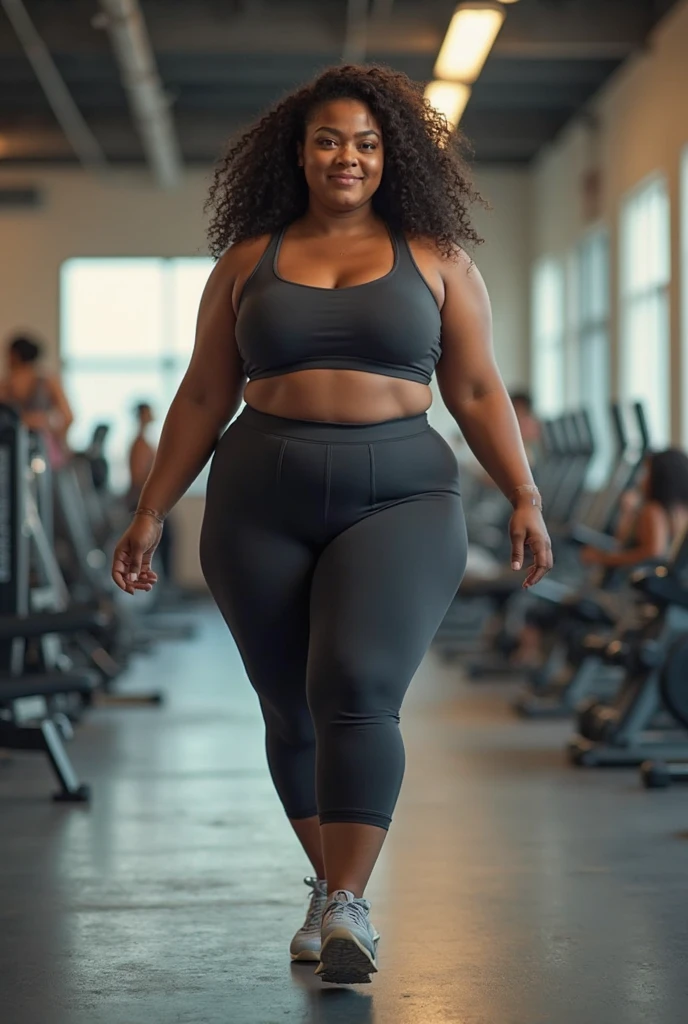 Busty ebony jumping jacks