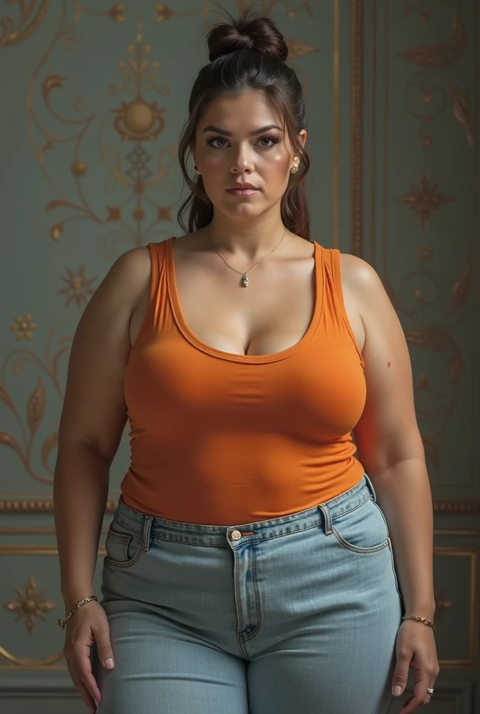 woman upset because she is too fat obese woman