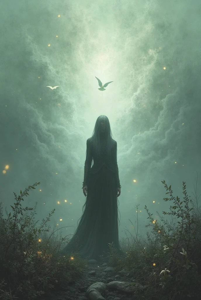 masterpiece, best quality, ultra high res, beautiful, visually stunning, elegant, incredible details, 
<lora:g0s1 - Ghost:0.9>, g0s1,faceless, long sleeves,(no humans), torn fabric, (sleeves past wrists), empty, hollow, floating, invisible, outdoors,above clouds, crow, 
2girl,<lora:high5:0.8>,high five, 
<lora:people_count_slider_v1:4>,<lora:LowRA:1>