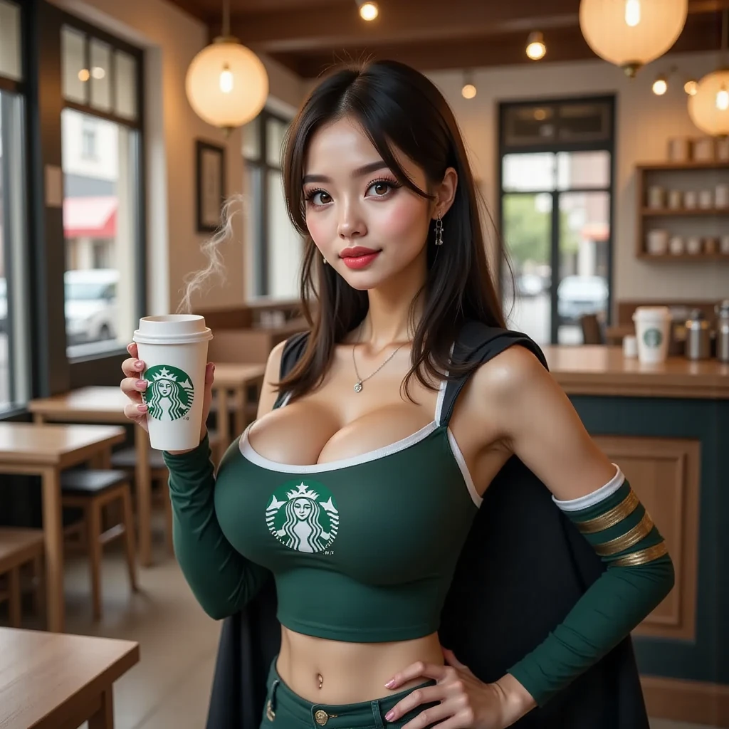 (((((((((Emphasize cleavage))))))))) 
(((((((((Three Women))))))))) 

(((((((((((Policewoman))))))))))


((((((White skin))))))
((((((Heavy makeup))))))
((((((Beautiful Face))))))
(((((((((Full body photo)))))))))
 (((((((お洒落でcuteInside the Starbucks store))))))) 
8k、RAW Photos、Highest quality、Super detailed、Super Resolution、Ultra HD、8k wallpaper、Amazing details 

(((((((((((Inside the Starbucks store)))))))))))、
 ((((((Sit down and eat cake、Drink Starbucks coffee、smile))))))、((Heart Necklace)) 

Modern and sleek design：Interior design using natural materials、Many of the designs are warm and made using wood and metal.。 Large windows：自然光をたっぷり取り入れるためのLarge windowsがあり、Providing a bright and open space。 Green Interior：Potted plants are effectively placed、It creates a relaxing atmosphere。 artwork：Works by local artists、Starbucks-related art on display。 Cozy seating：Cushioned chairs and sofas、Bar sheet etc.、A variety of seating options available。 Open kitchen area：Being able to see how drinks and food are made、We provide peace of mind and transparency。 Unique lighting：Antique lamps and chandelierodern lighting fixtures are used。 Comfortable background music：Relaxing music is playing、A comfortable space is provided。 Wide々Table space：一人でもグループでも使いやすいWide々There is a table with。 Community Table：There is a large table where you can socialize with other customers.。 Seasonal decorations：The decorations are themed according to the season.。 Design with a local feel：The design incorporates the local culture and characteristics.。 Fragrance production：コーヒーの香りが店内にWideがり、A space that satisfies the five senses has been created.。 Conversation with a barista：フレンドリーなConversation with a baristaが楽しめるカウンターエリアがあります。 



8k、RAW Photos、Highest quality、masterpiece:1.2、Super detailed、Super Resolution、Ultra HD、8k wallpaper、Amazing details、Photorealistic:1.4、Having fun by the water、Full Body Shot、Full body photo、High-resolution RAW color photos、Professional photos、A scene full of emotion、Very detailed and beautiful、Ultra HD、8k wallpaper、Amazing details、Huge file sizes、Highly detailed beautiful girls、Highly detailed face Highly detailed eyes、Extremely realistic skin、 Highly detailed fingers, Highly detailed nose, Highly detailed mouth, Perfect ???????, Highly detailed background, Highly detailed clothing, Teen, cute女の子, Famous Japanese Idols, cute, Realistic body, Slender, White skin, Glowing Skin, Slim body, Realistic Face, Delicate eyes, double eyelid,




