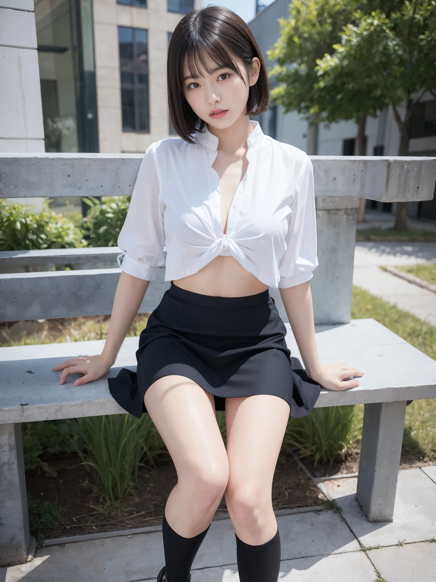 ((Layered haircuts、Colossal tits:1.2)),(8K,top-quality),full body shot shot,Watching from a distance,Distant shots,school classrooms,Pupils,class,playing games,JK skirt wearing a see-through shirt,blue wet shirt, Wet shirt, adolable, ssmile, Thin face, short detailed hair, 32K, tmasterpiece, The highest image quality,超A high resolution,Perfect hands,up looking_で_peeping at the viewer,Wet skin, (((fullllbody))), fullllbody, Legs wide open, Open legs, look to the camera, Eye for detail, Beautiful eyes