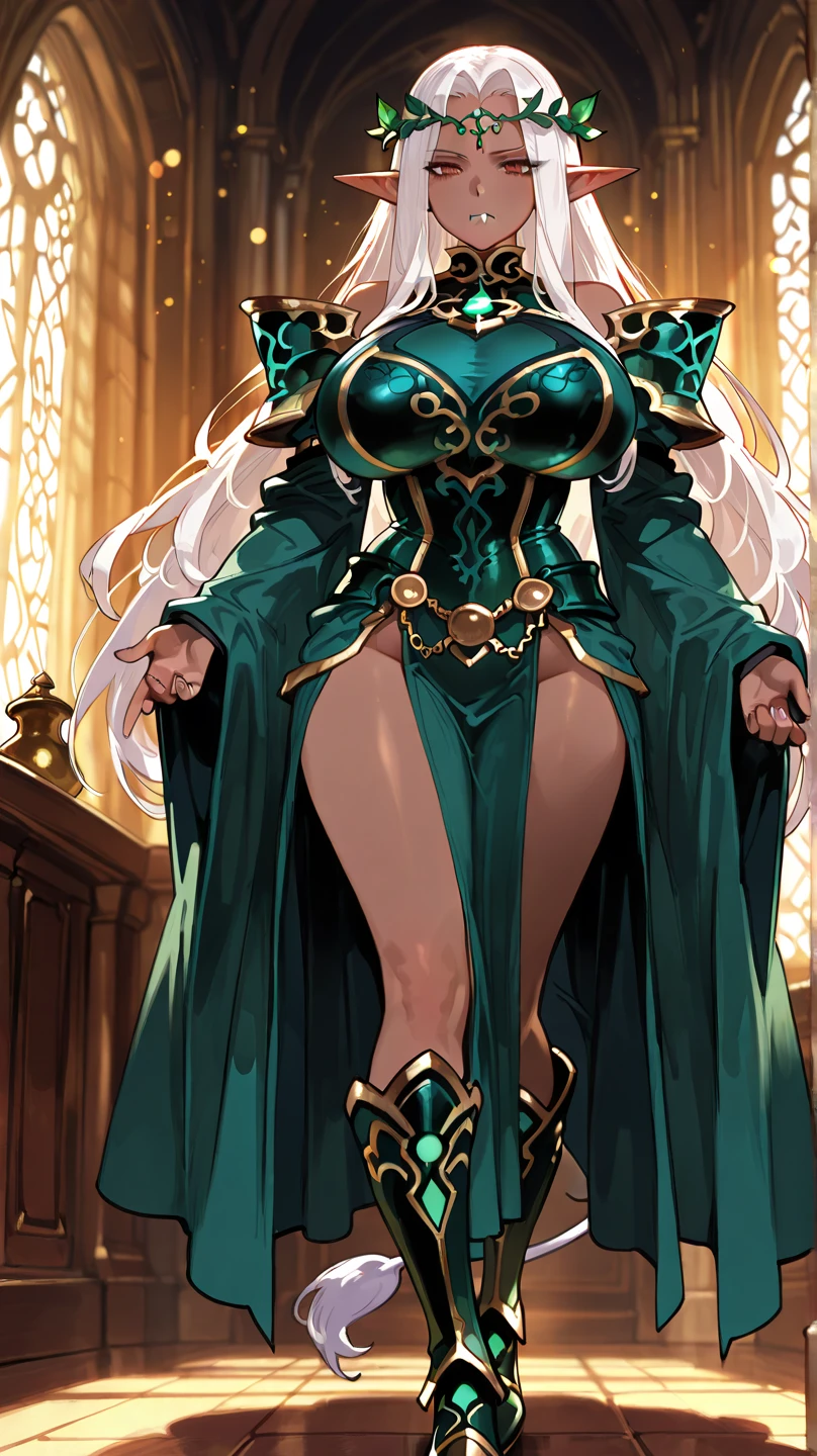 masterpiece, bestquality, ultra-detailed,
flat design, ligne claire, photorealistic,
cinematic lighting, depth of field,
1girl,
(fullbody:1.4),
front view,
looking at viewer,
A female elf warrior, named Eliana Skywalker, age 24, with long wavy golden hair and shining emerald green eyes. She stands at 170cm with a slender muscular build, her ears are pointed, characteristic of her race. She is the Hero and Guardian of Light, brave, just, and compassionate. She speaks calmly and gracefully, using polite language. Her interests include studying ancient history and practicing swordsmanship. She is attracted to those with a strong will. Her costume consists of armor that seems to glow with light, adorned with a blue and gold cloak. She carries a magical sword and wears a pendant that is an ancient artifact. Her background is that of being chosen as the Guardian of Light in a world where dark forces have awakened, embarking on a journey to reclaim a lost kingdom and maintain peace., gigantic breasts,
Clothes that are completely stuck to the chest and nipples, impossible clothes, pawg, thin thighs, milf, mature woman, puffy lip, Wear thick clothes and layers,
standing pose,
(white background:1.2),