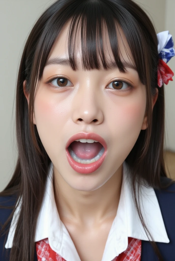 nsfw, nude, yokomaya yui, 1girl, penis, hetero, 1boy, fellatio, oral, solo focus, pov, fellatio, oral, open mouth, boyfriends penis, couple, tongue, beautiful smooth skin, GIVENCY business jacket, secretary, at luxury hotel, masterpiece, best quality , ultra-detailed, cinematic lighting, sharp image,