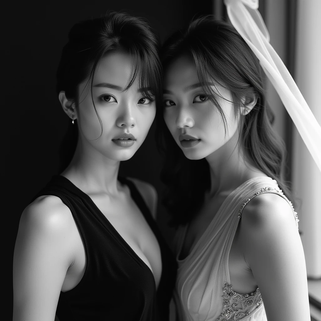 NSFW, ((highest quality)), ((8K)), ((masterpiece:1.3)), (perfect look), (photorealism:1.6), (TI, JMA), (walking woman), (Japanese woman shopping), (A shopping mall where many people go), clear background, (grayscale: 1.6), japanese woman, 47 years old, ((Realistic skin texture)), (Fine wrinkles throughout the skin), (Dull skin), (Skin without moisture) , (Wrinkles on the face:), (Wrinkles on the corners of the eyes), Double eyelids, tear bags on the lower eyelids, (Crying moles), The eyes are looking here, serious gaze, (Dimples), (short bangs), short hair, Long hair with curls at the tips, (hair falls over ears), smiling with the corners of the mouth raised, soft fabric blouse, wide sleeves, Cuffs that fit your wrist, long skirt, barefoot, hair fluttering in the wind, small breasts, BREAK(bright red lips: 1.6),BREAK (whole body: 1.4), Angle from feet: 1.4,