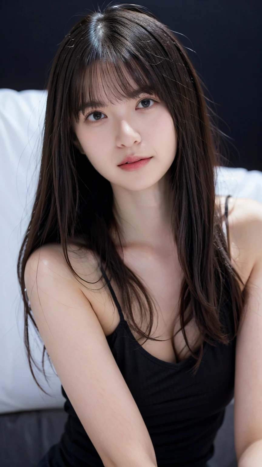top-quality、realisitic、realisitic、ighly detailed、extremely delicate and beautiful、RAW Photography、Sitting in bed、profetional lighting、lighting on the face、depth of fields、Single focal length、full bodyesbian、15 year old woman、brown haired、、brown-eyed、small head、((huge tit))、fashionGirl、beautidful eyes、True Face、authentic skin、lifelike face、real looking skin、A detailed eye、Doing yoga、(Fashionable hairstyles:1.3)Dynamic poses、viewer、See detailed faces and breasts、announcer、Large gaps in the form of a grid、no-bra、opening legs、Naked after bathing、and draw the full body、