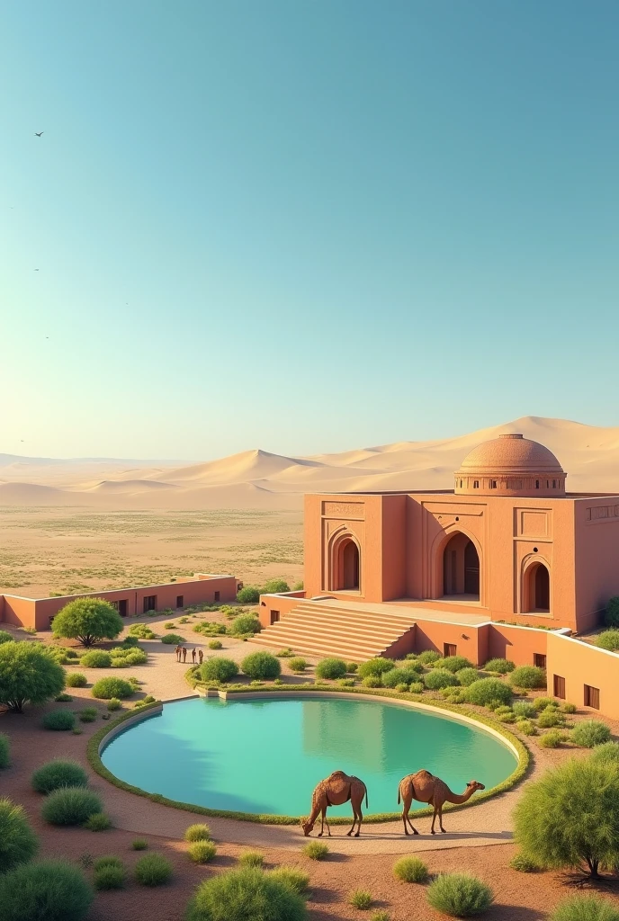 ((best quality)), ((masterpiece)), ((realistic,digital art)), (hyper detailed),Desert Oasis, home made of Resplendent Luminous Emerald, Greasy, Silver, Tenacity, Color Enhancement, Semi-Precious, Gothic Revival, Art Deco, Nature and Animals,8K, HDR, <lora:add-detail-xl:1.5>