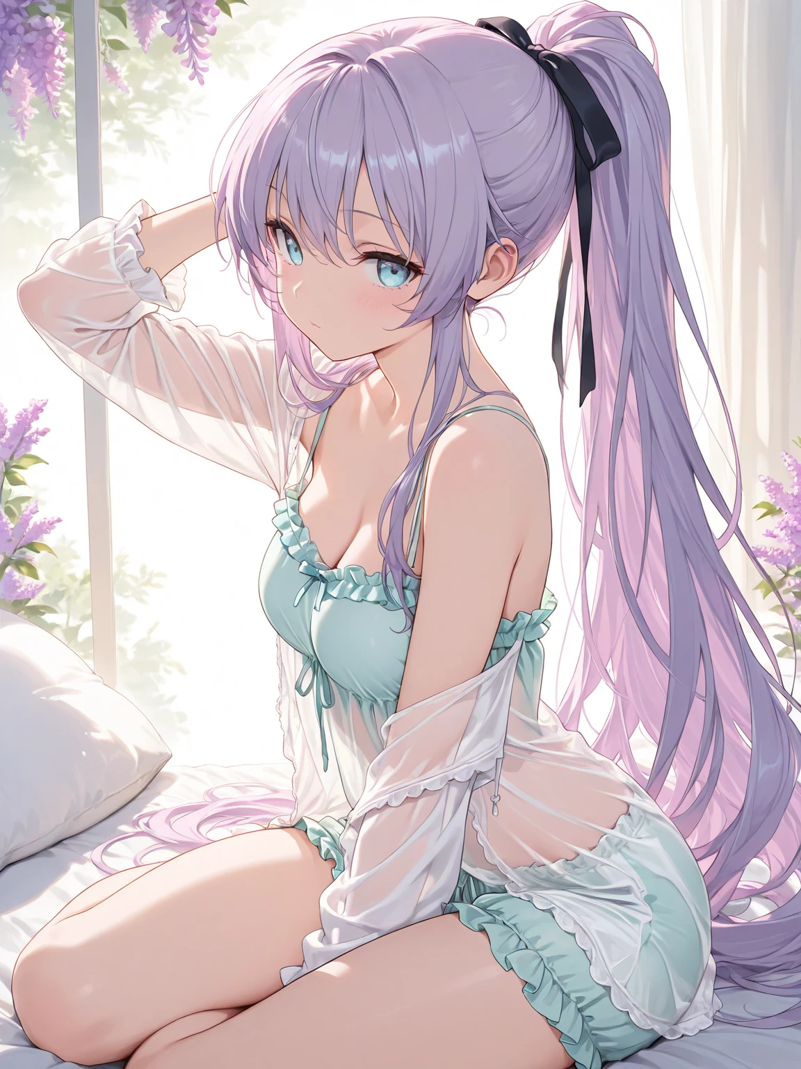 小さなgirl、Face photo、Face up、The arrival of spring、big ass、 (alone:1.5,)Super detailed,bright colors, very beautiful detailed anime face and eyes, look straight, ;d, shiny_skin,girl, ((Turquoise long hair,The inner color is red 、forehead is exposed.、green eyes、、shiny hair, delicate beautiful face, blush、(turquoise eyes), White skin, Valletta, earrings,、Hotel、torture chamber、(((See-through、lavender.Luxury Lingerie)))、twin tails、、pantyhose,(((hentai 、wet crotch))), painful face、drooling