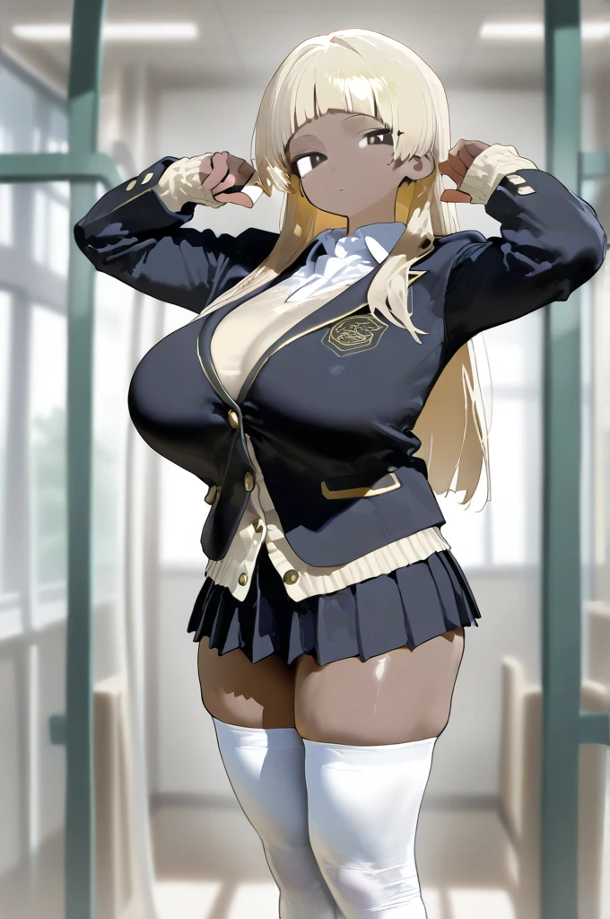 Tanned, school, futanari, girlish, trap, gyaru, bitch,enormous massive gigantic big large breasts, enormous fat cock 