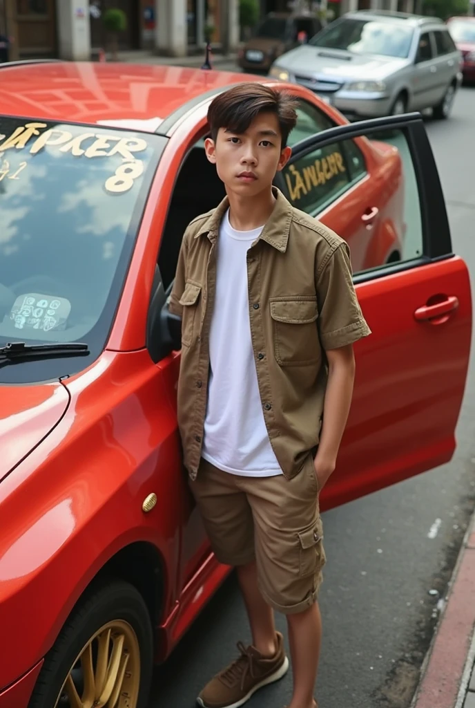 Truck driver profession cartoon 3d little boy cute and cool