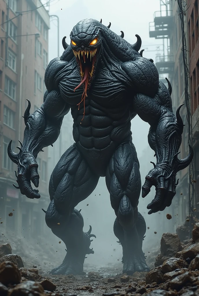Venom crossed with the hulk