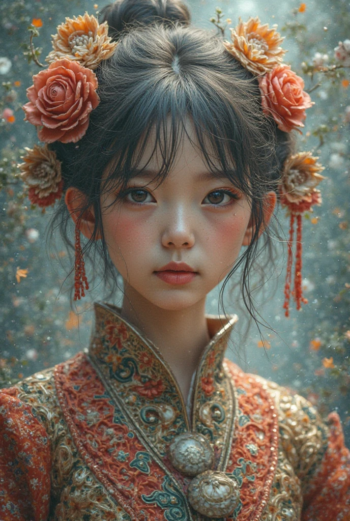 Colorful, multiple colors, intricate detail, splash screen, photorealistic, intricately detailed fluid gouache painting, calligraphy, acrylic, watercolor art,
Masterpiece, best quality, 1girl, <lora:kwFemale_Beta40-SDXL_v1:1>, chinese,waifu