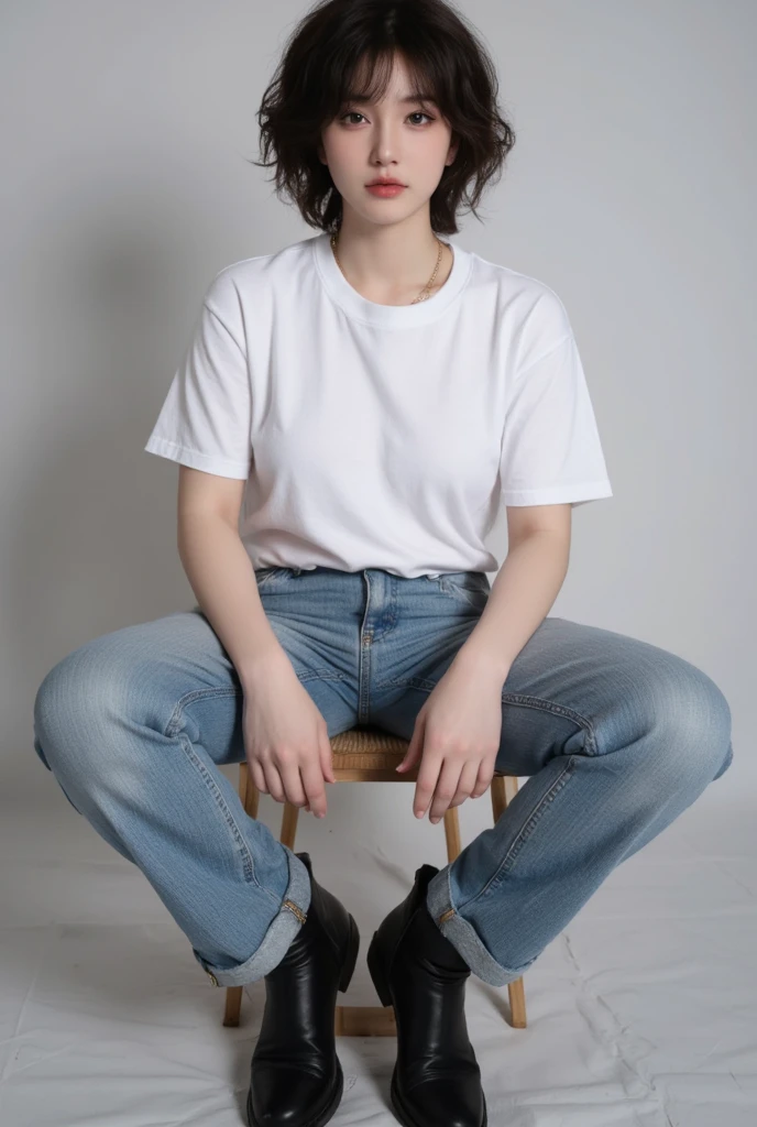 a clothed woman sitting on a chair,
<lora:clothed_woman_v01_015_5epoches_000003:0.5>