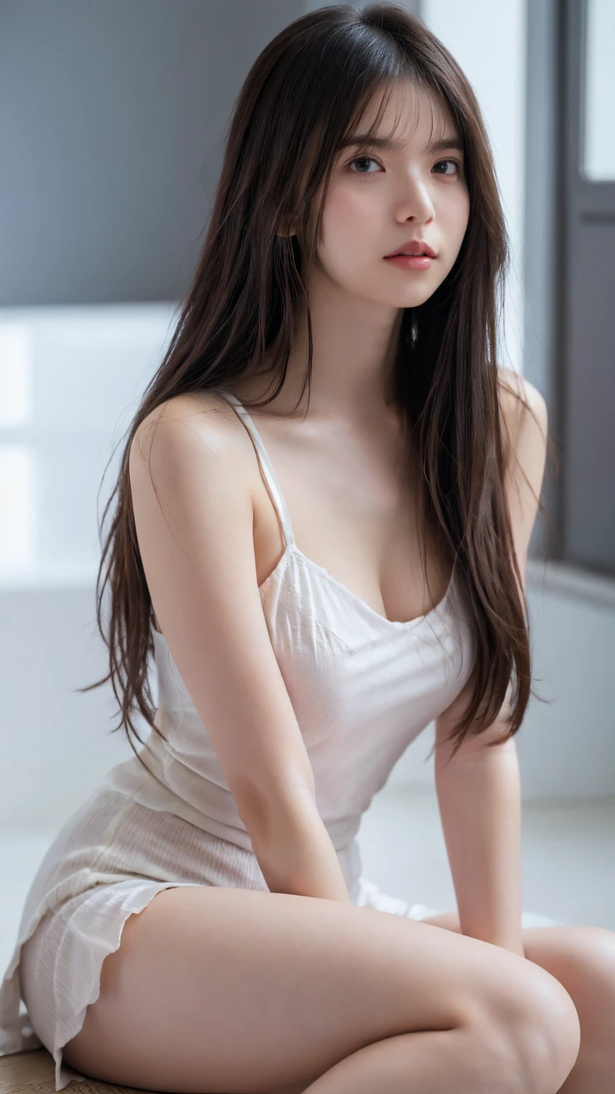 (((luxury:1.3, indoor, Photographed from the front))), ((long hair:1.3, China dress, japanese woman, cute)), (clean, natural makeup), (highest quality, masterpiece:1.3, 超High resolution), (Super detailed, caustics), (realistic:1.4, RAW shooting), very detailed, High resolution, 16K resolution
