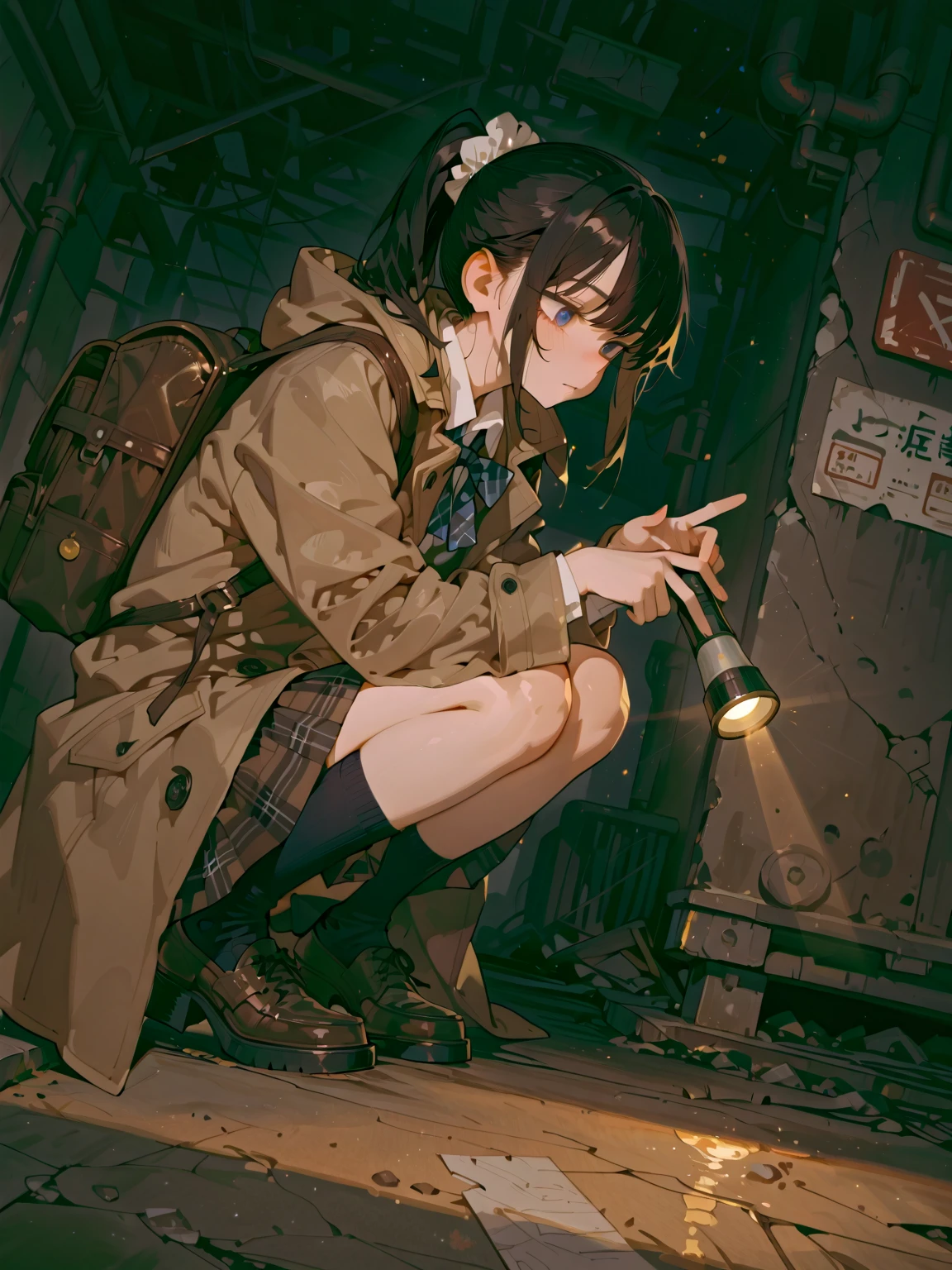 absurdres, highres, best quality, <lora:estheticNadegataStyle_nadev1:1> nadegata style, 1girl, megumin, forest, witch hat,