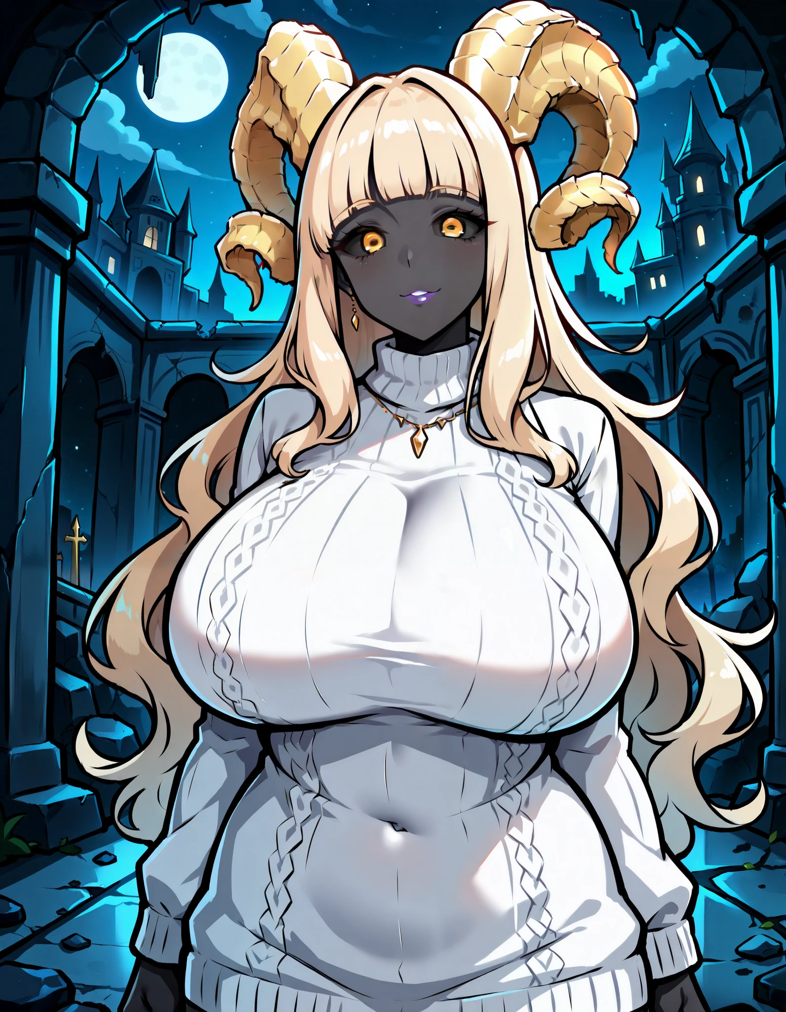 Alicorn princess, white mane,light blue cybernetic eyes, cybernetic body,black sclera ,black body color  long flowing  mane pink  heart eyes anthro thicc thighs huge breasts sexy white lingerie , white dress  bedroom eyes biting lip huge ass 