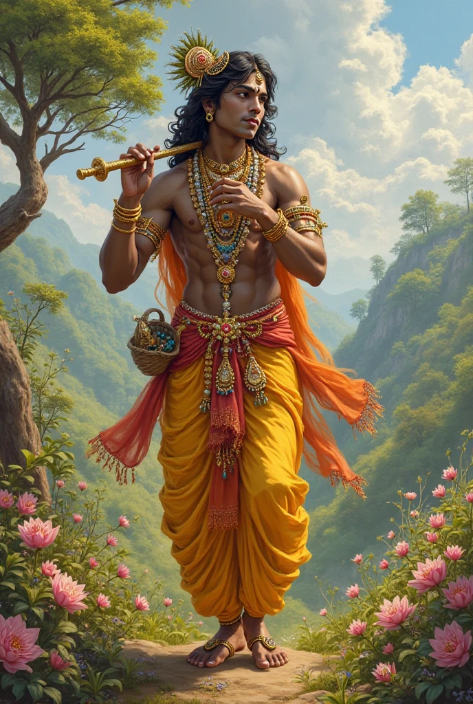 A picture of lord Krishna