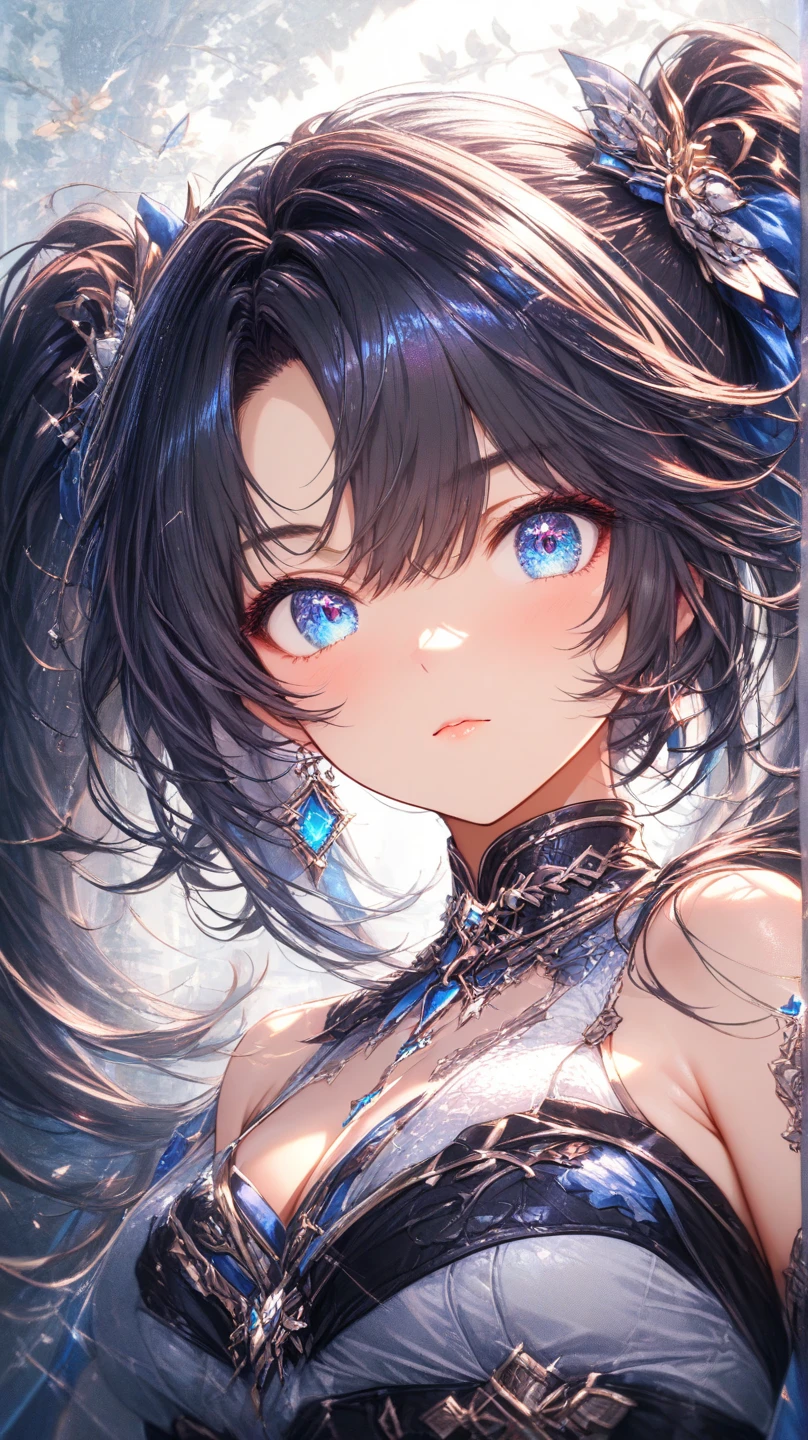 In a celestial display of ethereal beauty, the lunar aetherial matrix system dances in a mesmerizing swirl of silver and indigo hues, set against a backdrop of twinkling stars. This captivating painting depicts a fantastical interpretation of the moon's mystical energy channels and connections, rendered in rich and vibrant gouache strokes. Every detail is meticulously crafted, with intricate patterns and luminescent accents that glow with a seemingly otherworldly light. The overall effect is stunning, evoking a sense of wonder and enchantment that transports viewers to a realm of infinite possibility.