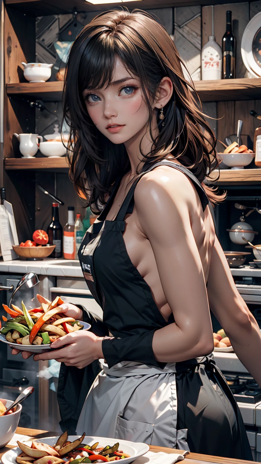 Japanese female celebrities who eat a lot、Gal Sone、Black-rimmed glasses、one piece、Brown Hair、long hair(Waves)、A lot of food、Eat with relish