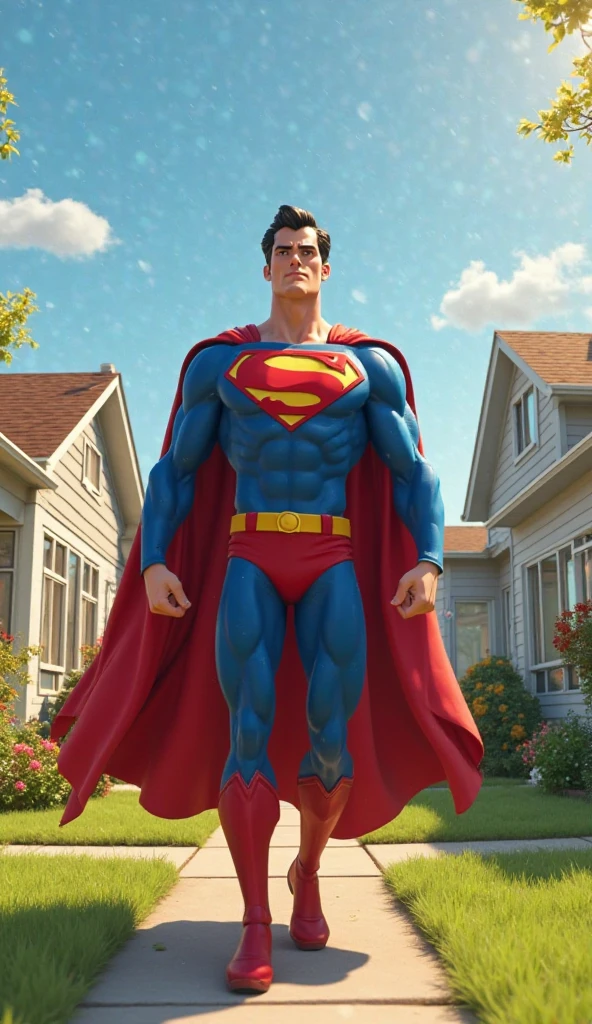 clssic superman walking