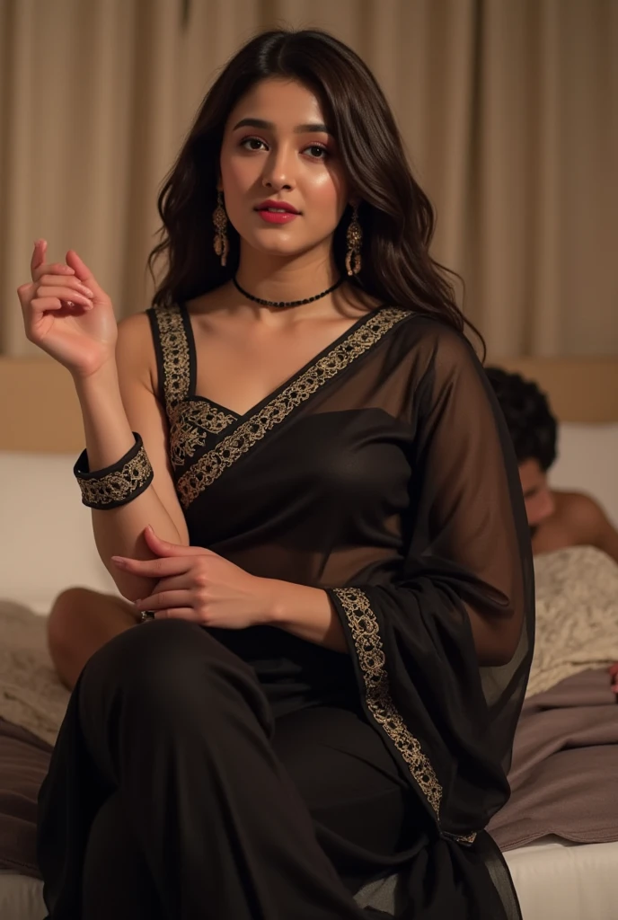 a pakistani girl in luxury house