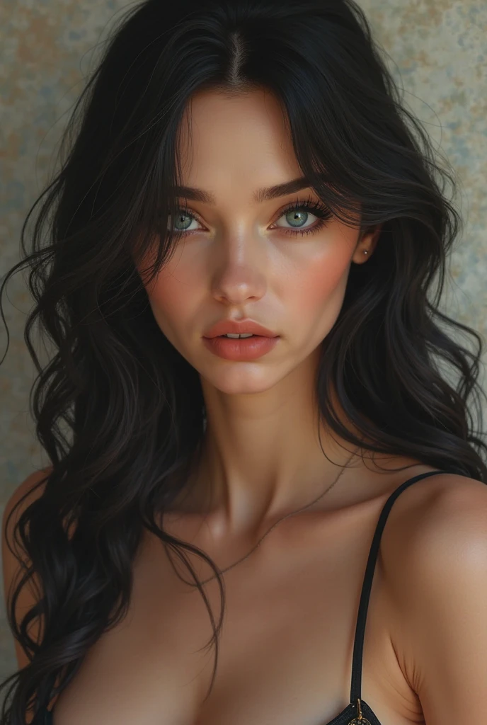 ((best quality)), ((masterpiece)), (detailed), perfect face
Mulher, blackquality hair, long, breasts big, blue eyes make it realistic