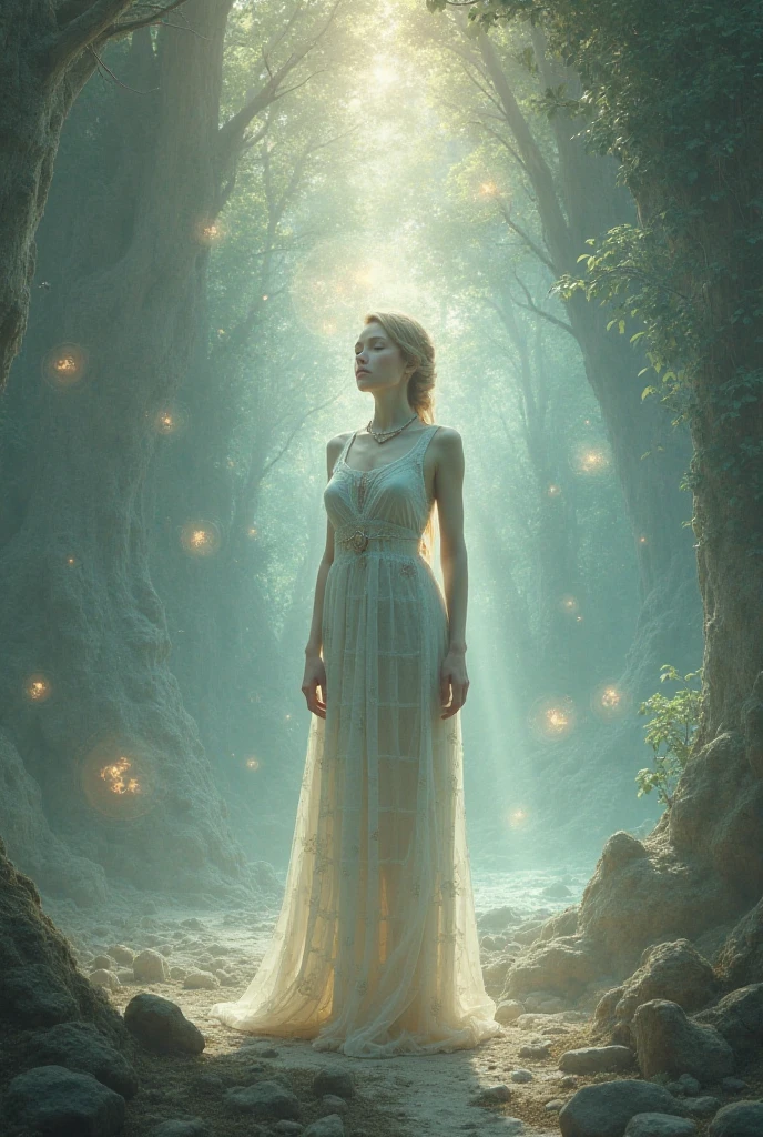 magical loom, glowing threads, destiny, vibrant colors, intricate patterns, ethereal light, branches, knowledge, cosmic energy, low light, photorealistic, realistic painting, Weaver, fantasy, mystical, glowing threads, stardust, moonlight, loom, loom made of branches and leaves, intricate patterns, magic, hands, pale skin, dark fantasy, dark, glowing light eyes, eerie, Creepy, nightmarish, Very bright colors, Light particles, with light glowing, Mshiff, wallpaper art, UHD wallpaper