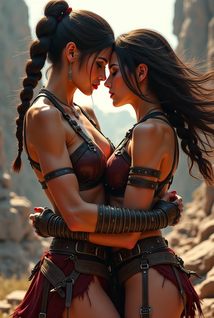 photo portrait of a pretty woman in the dark resets of the Red desert rock formations of Utah, 18 years old, round pupils, soft loving tender gaze, slightly opened lips, endomorphic female body, a-cup breasts, navel, swaddled in a thin diaphanous clothe, loincloth, iron jewels, primitive iron necklace, iron bracelets, cornea reflections, (veiny sclera:0.8), detailed skin texture, skin pores, skin fuzz, peach skin, vellus hair, translucency, subsurface scattering, skin bump, goose bump, detailed body, detailed face, detailed eyes, depth of field, (exquisite natural backlighting:1.4),