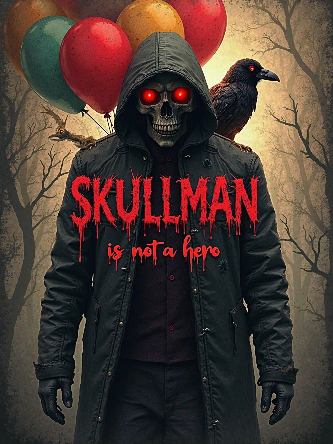 1
Masculine boy , knife in his hand, smiling like a killer, horror in his background and have lettering SEVEN NIGHTS