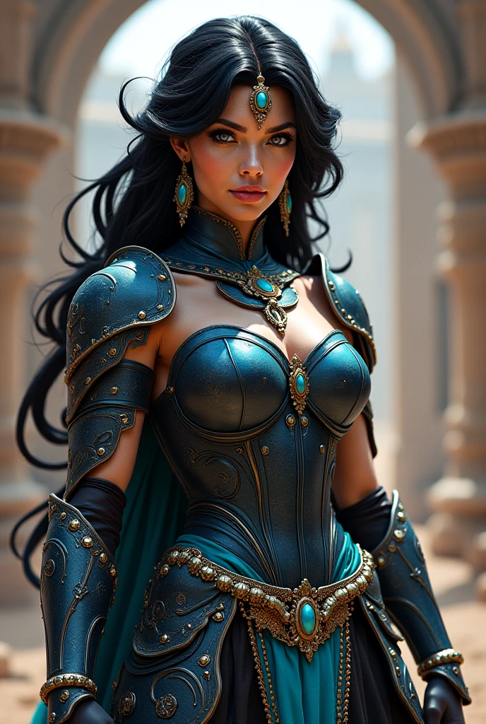 andrew atroshenko, tom bagshaw, raymond swanland, (masterpiece), (extremely intricate:1.3), (realistic), portrait of a girl, the most beautiful artwork in the world, (medieval armor), metal reflections, upper body, outdoors, intense sunlight, far away castle, detailed, sharp focus, dramatic, award winning, matte drawing, cinematic lighting, octane render, unreal engine, volumetrics dtx