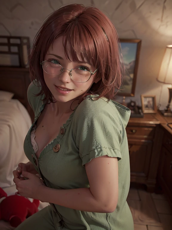 a beautiful young woman with long hair, wearing a nightgown, sitting on a bed, barefoot, in a dress, lying on her side, cross-legged, full body shot, (best quality,4k,8k,highres,masterpiece:1.2),ultra-detailed,(realistic,photorealistic,photo-realistic:1.37),beautiful detailed eyes,beautiful detailed lips,extremely detailed eyes and face,longeyelashes,natural lighting,warm tones,soft focus,portraits,chiaroscuro,depth of field