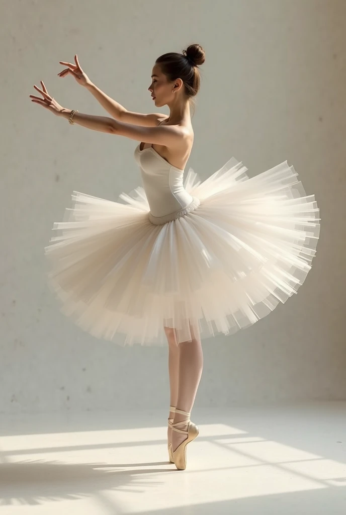 (an elderly female ballet dancer), a lifetime of grace and expression, refined movements, elegant posture, flowing long tutu skirt, pointe shoes, graceful arms, legs, and feet, soft lighting, intricate background details, melancholic atmosphere, delicate lines, timeless beauty and grace. --auto