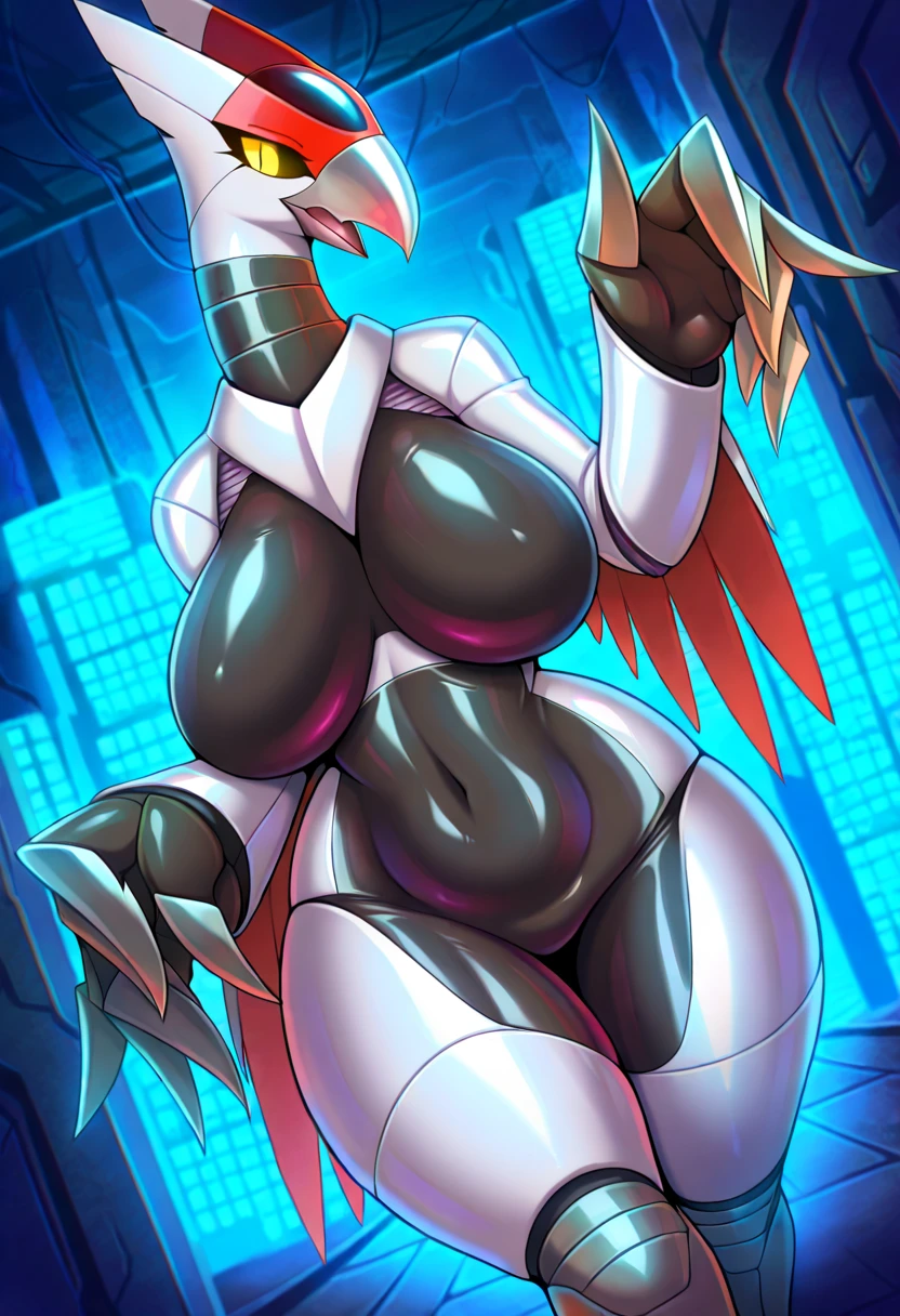 (red fur) (white fur) (protogen) (wings:1.2) (red hair) (long hair) (hair in pony tail) (red eyes) (spiked collar) (spiked bracelets) (glasses) (fangs:1.2) (female) (NSFW) (large breasts:1.3) (large hips) (large thighs) (naked) ((massive knotted canine cock:1.2)) ((masturbating)) ((masterpiece)) ((massive paws:1.4)) ((drawing))