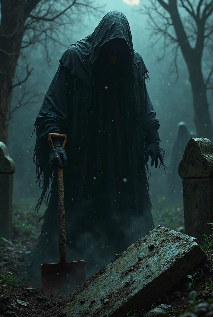 headless priest horror near church