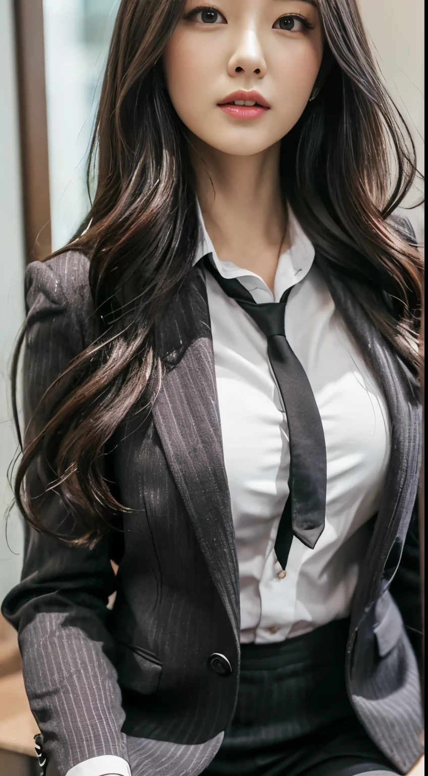 Alafeld asian woman posing in small suit in office building, gorgeous young korean woman, beautiful korean woman, beautiful young korean woman, korean girl, sexy girl, beautiful asian girl, gorgeous chinese model, asian girl with long hair, beautiful girl model, korean woman, sunny and slim girl model photo, beautiful asian woman, black konishi, office building