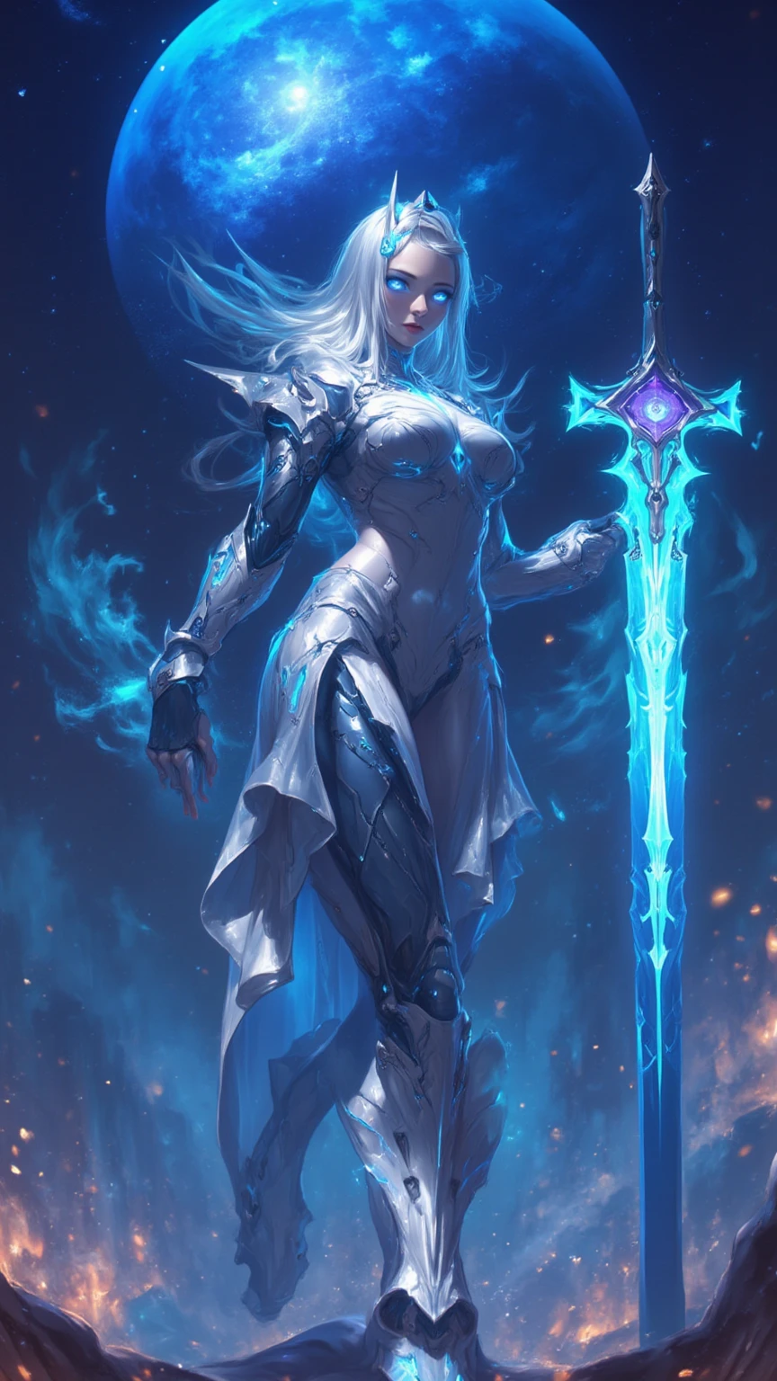 a close up of a woman with a sword in a snowy area, Feiticeira do Gelo, Epic Fantasy Digital Art Style, epic fantasy HD art style, Epic fantasy art style, Rainha do gelo e da tempestade, mago de gelo, epic fantasy art, arte de fantasia digital 2d detalhada, arte digital de fantasia detalhada, arte de fantasia digital 2d, arte de fantasia detalhada, estilo de arte de fantasia