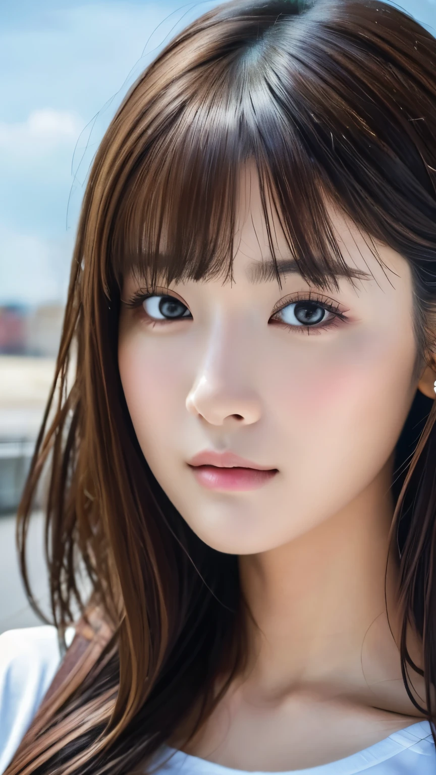 (Representative works:1.3)、(8k、realistic、RAW photo、best image quality:1.4)、Xiaoyan、beautiful face、(realistic Face)、 without makeup、Natural Makeup、light makeup、 (dark brown hair)、 beautiful hairstyle、realistic eyes、beautiful detail、 (realisticな肌)、beautiful skin on hands、 (Casual Fashion)、 Confused、 charm、超high definition、super real、 high definition、 golden ratio