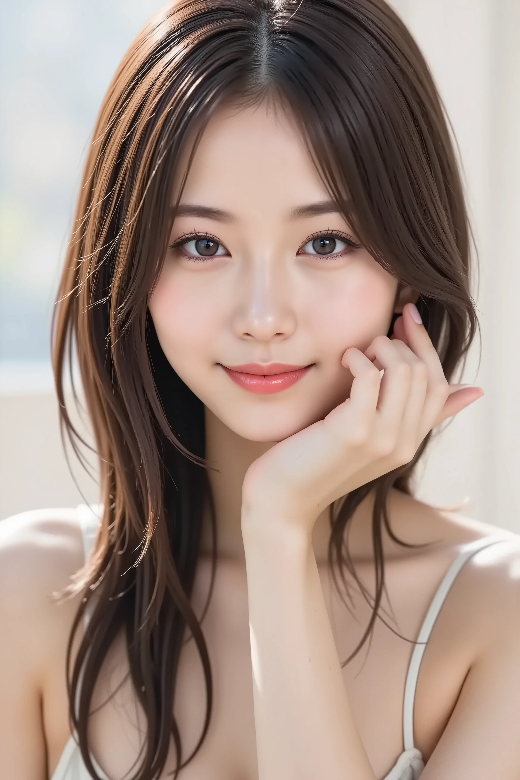 KPOP idol, jpop idol ,japanese voice actresses, bishojyo ,naked ,shutting eyes,screaming,laughing, open mouse,24 years old, 細い眉,long hair,(masterpiece:1.3), (8k, photorealistic, RAW photo, フィルムカメラ,best quality: 1.4), (1girl), soft focused,beautiful face, (realistic face), beautiful hairstyle, realistic eyes, beautiful detailed eyes, (realistic skin), beautiful skin, absurdres, attractive, ultra high res, ultra realistic, highly detailed, golden ratio