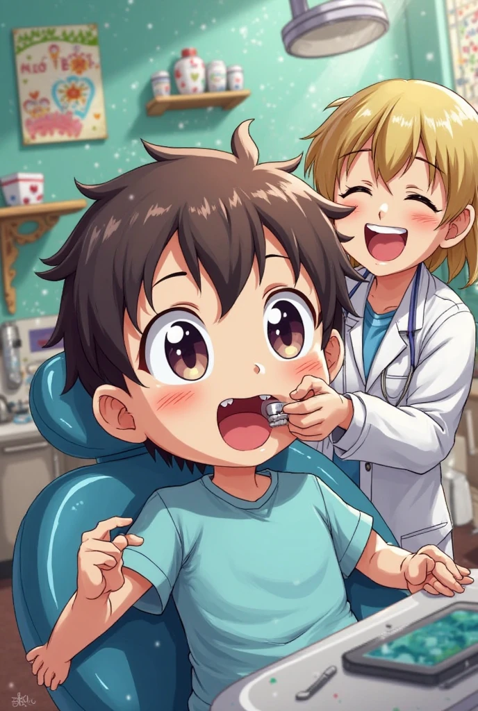 Create a tooth popping out anime and other anime whose dentist is ...