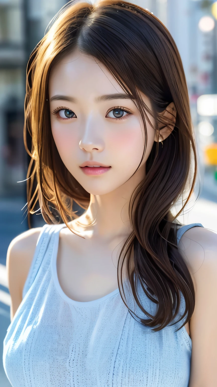 (Representative works:1.3)、(8k、realistic、RAW photo、best image quality:1.4)、Xiaoyan、beautiful face、(realistic Face)、 without makeup、Natural Makeup、light makeup、 (dark brown hair)、 beautiful hairstyle、realistic eyes、beautiful detail、 (realisticな肌)、beautiful skin on hands、 (Casual Fashion)、 Confused、 charm、超high definition、super real、 high definition、 golden ratio