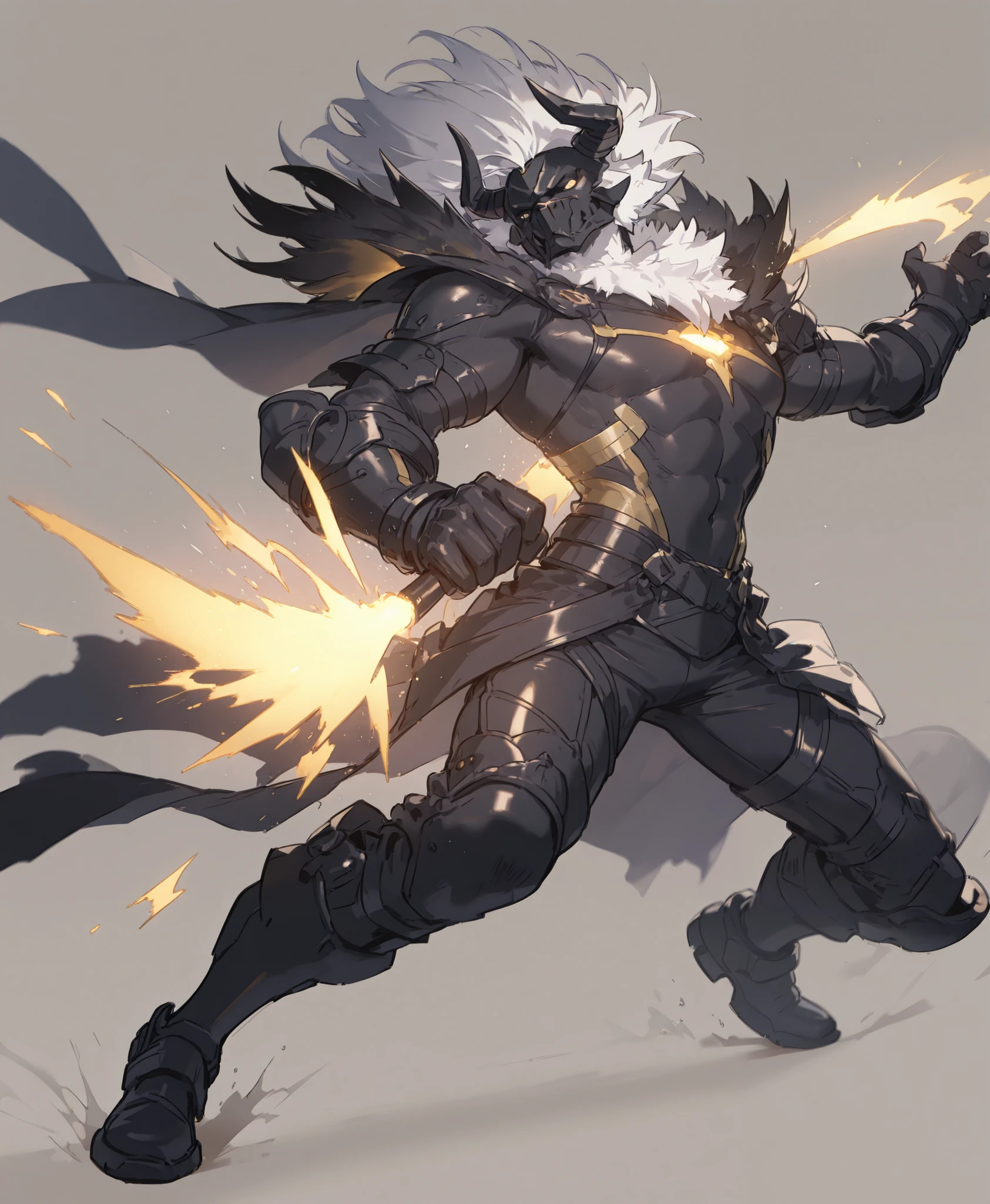 full body、 fight scene、high quality、Superb details、simple background、Beast appearance