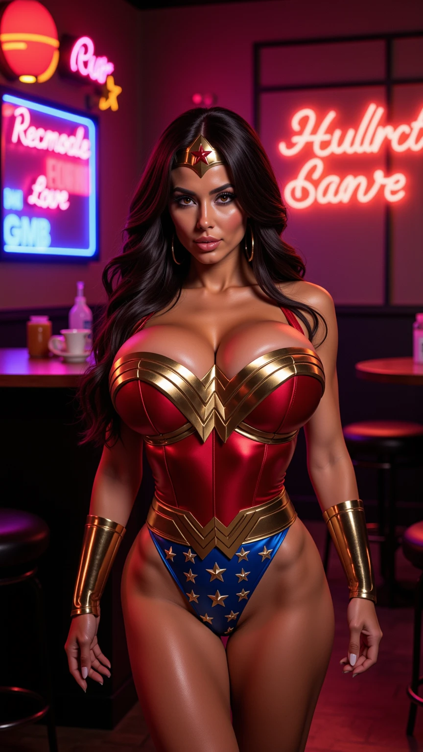 Big breasts, Wonder Woman costume, Beautiful woman