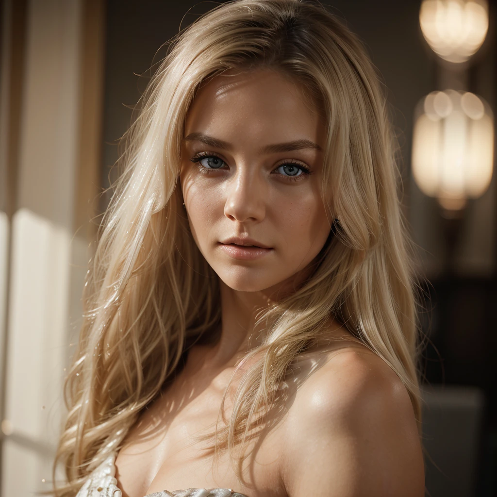 masterpiece, best quality, cinematic, volumetric lighting, very detailed, high resolution, sharp, sharp image, 4k, 8k, 35 mm,
<lora:SharonStone_1990s_smf_lora_v02:1>, 1girl, 5ha4o5s-smf, solo, realistic, portrait, blonde hair, lips, grey eyes, nose, breasts, long hair, grey dress